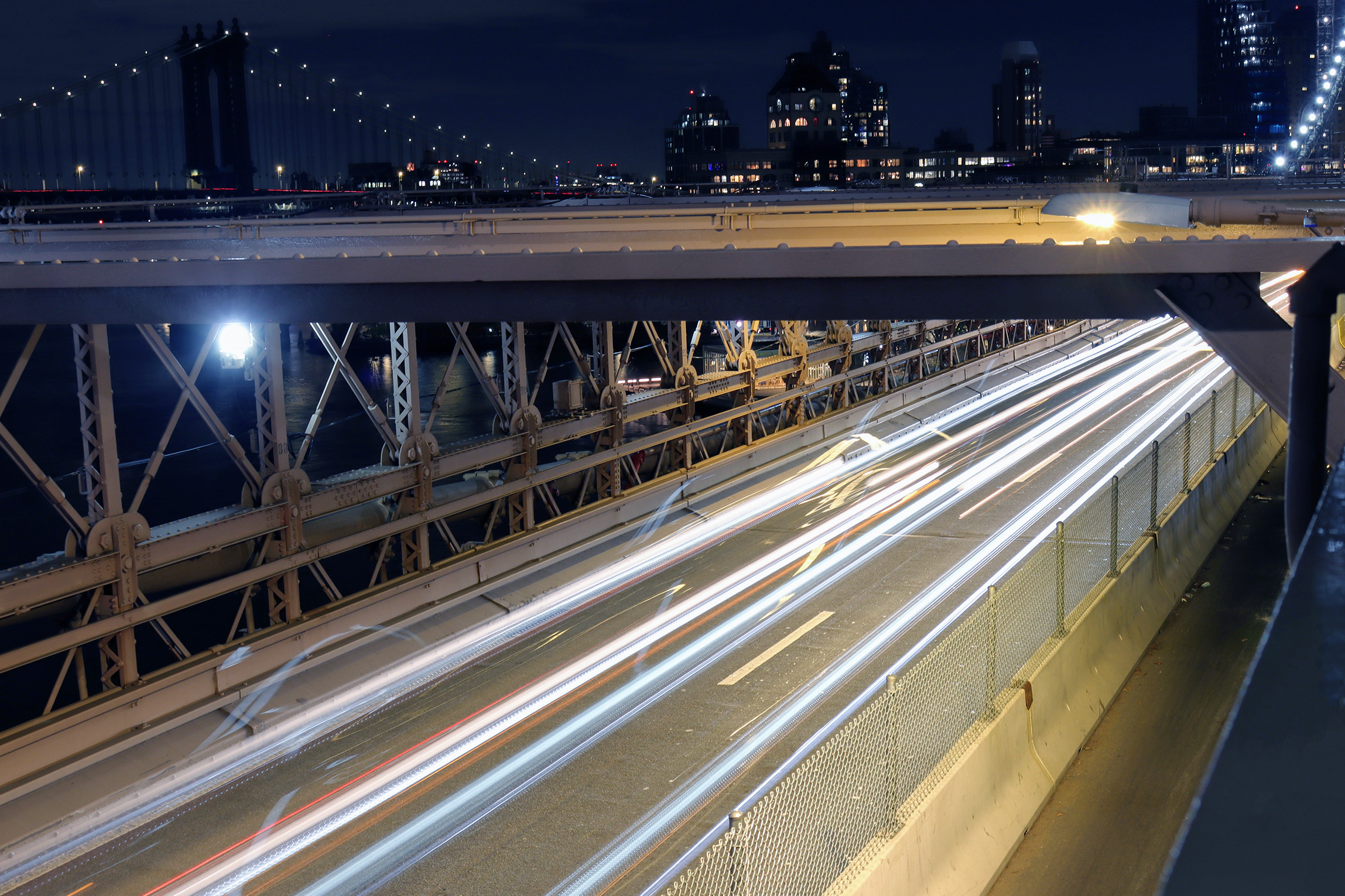 Brookland Bridge Illuminated Night Traffic | Photographed on Canon EOS 90D (Long Exposure)