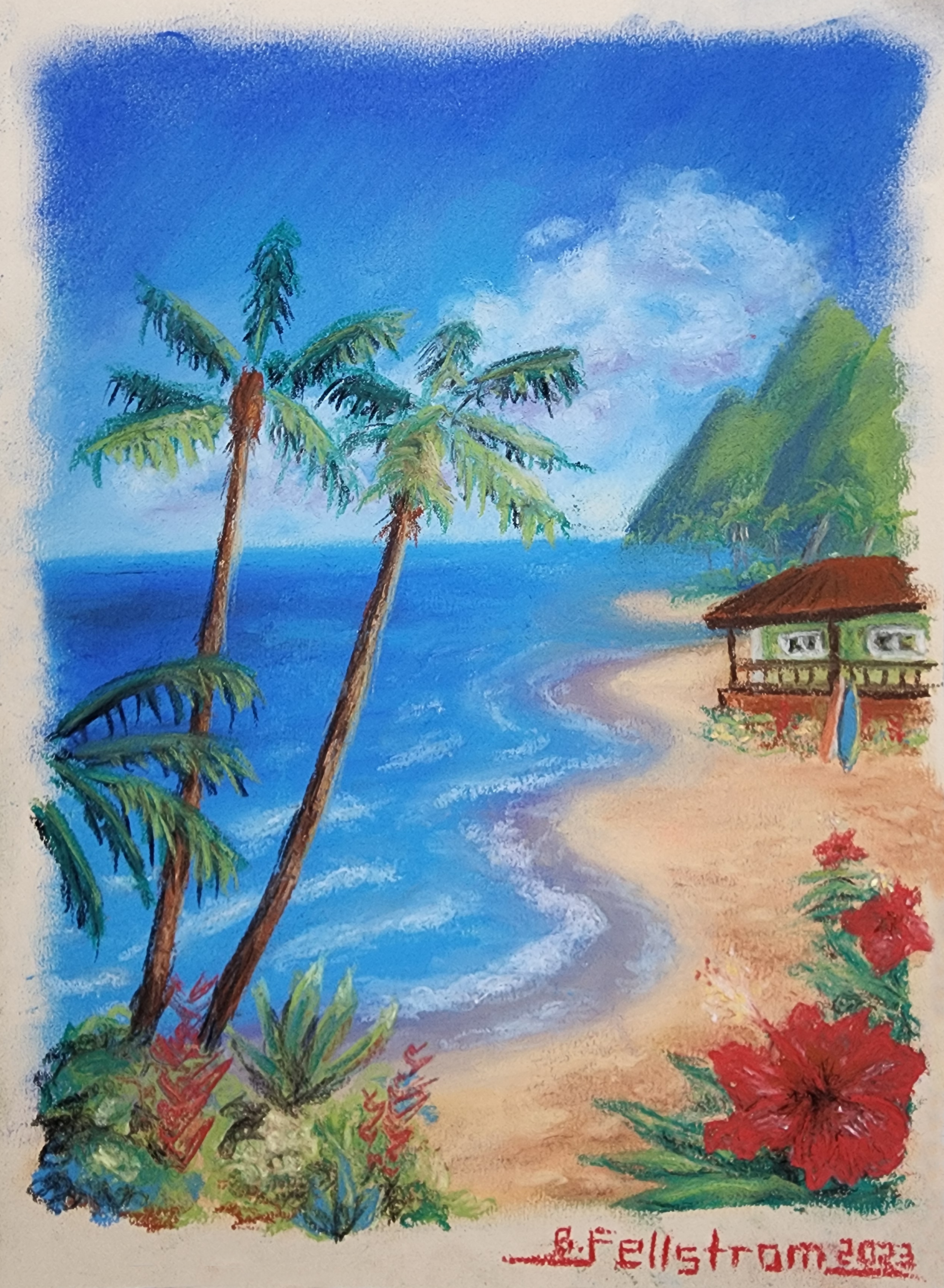 Hawaiian Coast | Pastels